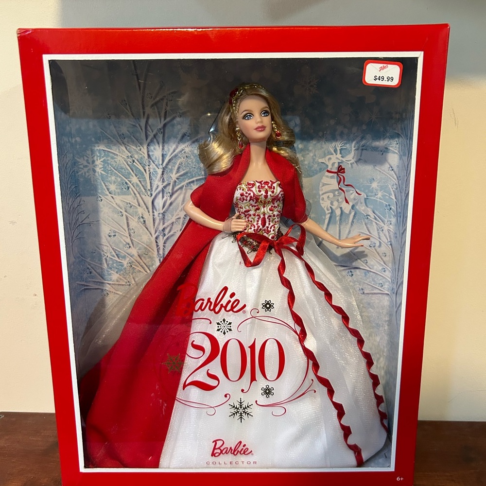 2010 Holiday Barbie in box Vintage